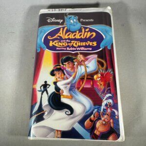 Aladdin And The King Of Thieves Robin Williams Walt Disney Home Video VHS